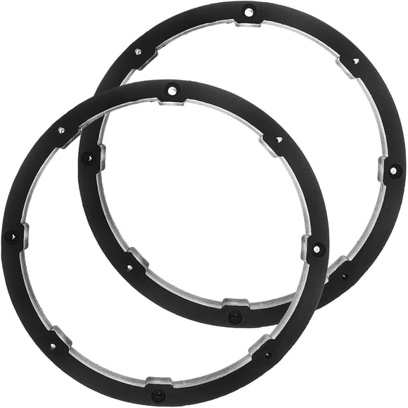 PAMINGONO 1Par Anillos Espaciadores De Plástico Para Altavoces De Vehículo 6.5 Pulgadas Negro
