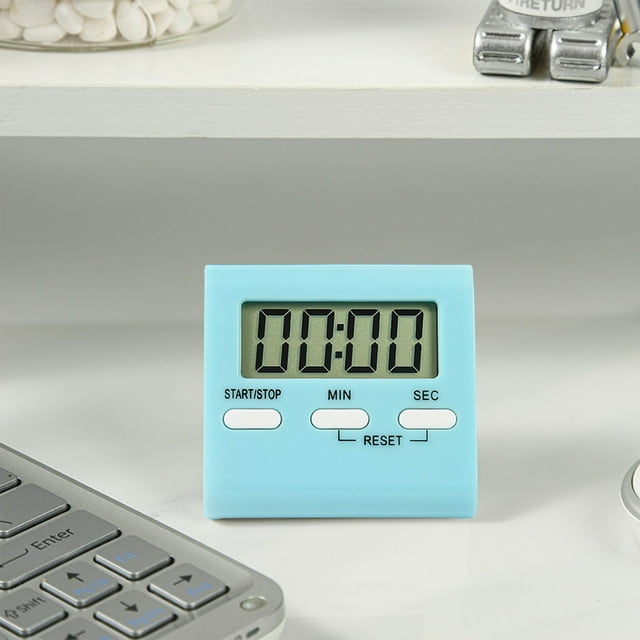 Minuterie de Cuisine Compte à Rebours Rappel Numérique Pratique de Pâtisserie Minuterie Électronique Chronomètre Minuterie d'Apprentissage Programmable Numérique