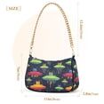 thumbnail image 3 of FORMRS Womens Shoulder Bag with Chain Strap Clutch Purse Cute Tote Handbag, Colorful Space Cat, 3 of 7