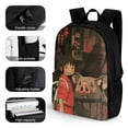 thumbnail image 5 of Spirited Away Backpacks Bookbag Casual Daypack Backpacks for Travel Work Camping Office, 5 of 8