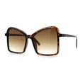 thumbnail image 4 of Womens Diva Oversized Butterfly Thin Plastic Fashion Retro Sunglasses Tortoise - Brown, 4 of 8