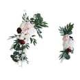 thumbnail image 1 of de botín de flores de 2 piezas, guirnalda de botín floral de rosas, de flores colgantes rosa champán Zulema corona de flores, 1 of 8