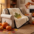 thumbnail image 4 of Wzzjkit Cozy Fall Flannel Throw Blanket – Cute Autumn Prints, Lightweight Warm Cover Blankets for Sofa, Bed, Travel & Thanksgiving Gift, 4 of 8