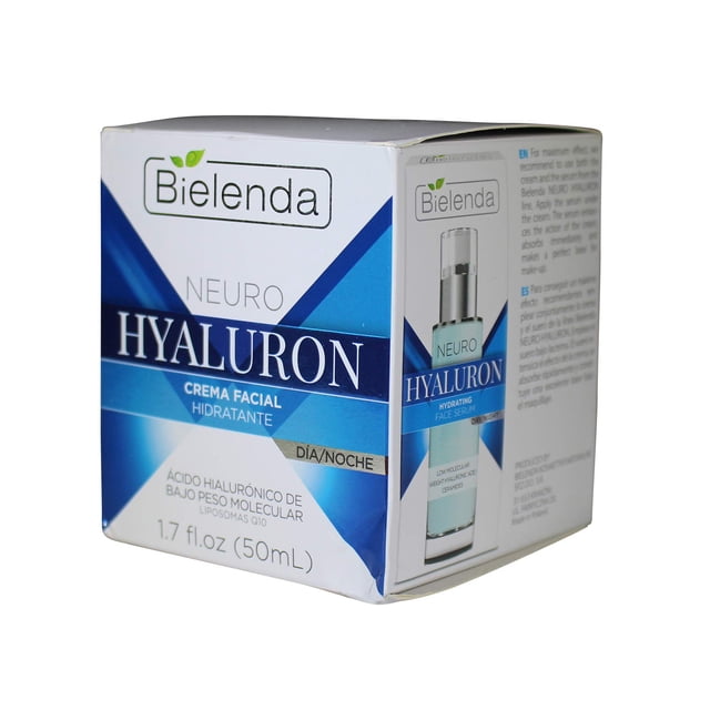 Bielenda Neuro Hyaluron Crema facial hidratante 1.7 oz. Día y noche.