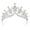 White, variant on Oasiva Fashionable Handcraft Crown Hair Decoration for Bride and Celebrations
