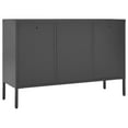 thumbnail image 5 of vidaXL Sideboard Anthracite 41.3"x13.8"x27.6" Steel and Tempered Glass, 5 of 11