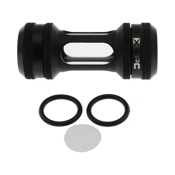 XSPC G1/4" Inline Filter, Matte Black