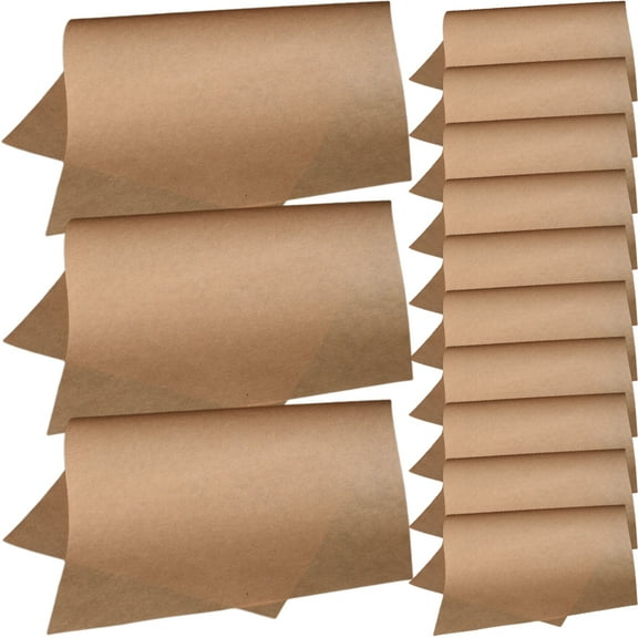 SEWOART 100Pcs Baking Parchment Paper Sheets Light Brown Greaseproof Food Wrapping Paper