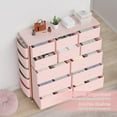 thumbnail image 4 of GAOMON Homhougo Dresser for Bedroom with 12 Drawers Steel Frame, Pink, 4 of 8
