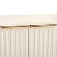 thumbnail image 5 of SAFAVIEH Lylia 4 Door Media Stand, White/Gold Legs/Gold Handle (60.8 in. W x 17.7 in. D x 24.6 in. H), 5 of 16