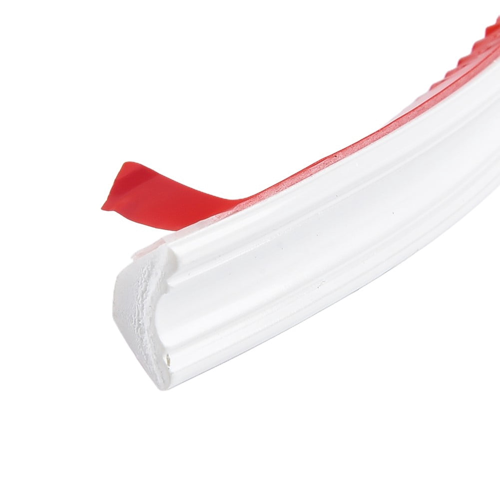 Peel And Stick Flexible Trim Caulk Strip – 10 Ft X 1.1” White Self-Adhesive Molding For Corners, Cabinets, Ceilings & Tile Edges