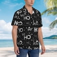 thumbnail image 2 of Lsque Ho-Ho-Ho 2 pattern Hawaiian Shirt for Men, Unisex Summer Beach Casual Short Sleeve Button Down Shirts-3X-Large, 2 of 9
