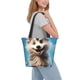 thumbnail image 2 of Fotbe Blue Sky Cute Wolf Bolsa de Playa con Estampado, Bolsa de Hombro, Bolsa de Mano Espaciosa, Bolsa de Viaje Ligera, Bolsa de Compras Versátil, 2 of 6