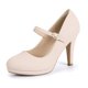 thumbnail image 1 of Zapatos IDIFU Nubuck Mary Jane Nude Tacones de aguja para mujer, 1 of 6
