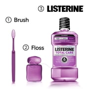 Listerine Total Care Intense Anticavity Fluoride Mouthwash, Intense Mint, 500 mL