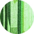thumbnail image 1 of Ahgly Company Indoor Round Abstract Green Contemporary Area Rugs, 6' Round, 1 of 1