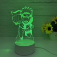 thumbnail image 1 of Anime 3D Night Light for Anime Fans-16 Colors Change with Remote Control Anime Manga Figure Toy Illusion LED Lamp (26-Black Base), 1 of 5