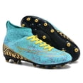 thumbnail image 3 of Botas de fútbol profesionales para hombre, zapatos de fútbol con pinchos largos, transpirables, hasta el tobillo, ultraligeros, envío directo, 3 of 5