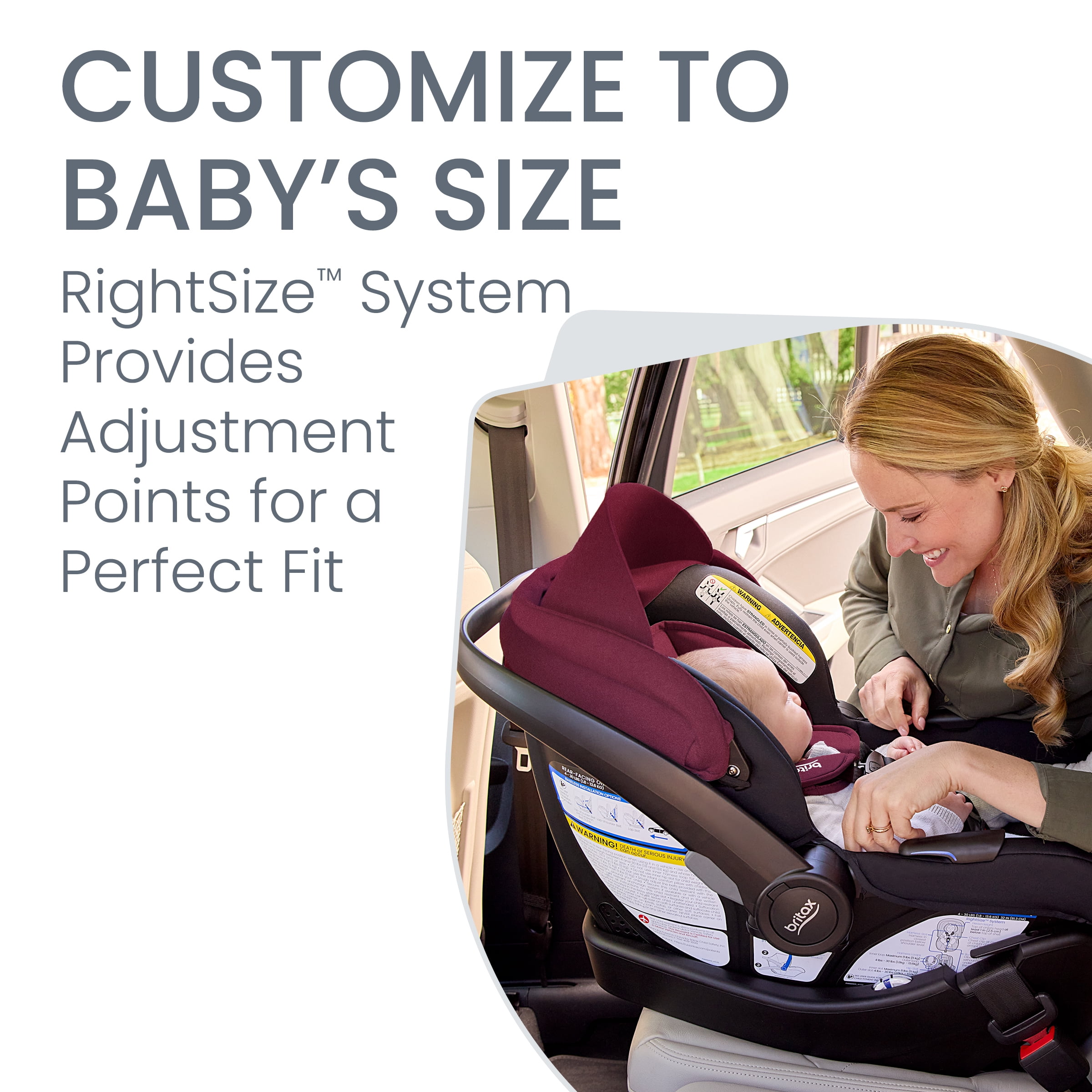 Britax Willow S Infant Car Seat With Alpine Base, Rear Facing Car Seat, Ruby Onyx