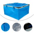 thumbnail image 5 of Insulated Food Delivery Bag, 17"x17"x9" Pizza Delivery Bags for Hot and Cold Food, Commercial, Large Capacity Reusable Warming Bag, Catering Cooler Bag for Doordash, Warmers for Parties (Blue, 1Pk), 5 of 6