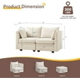 Modular Sectional Sofa Convertible Sofa Couch with Storage Flexible