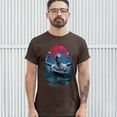 thumbnail image 3 of Tee Hunt Demon Gargoyle T-Shirt Blood Moon Scary Halloween Monster Men's Tee, Brown, 4X-Large, 3 of 5