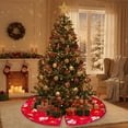 thumbnail image 6 of Christmas Decoration Christmas Tree Skirt Classic Elementals Large Christmas Decor Mat Christmas Tree Bottom Decoration for Holiday Party Indoor Outdoor Decor Christmas Gift 23.62x23.62 inch, 6 of 8