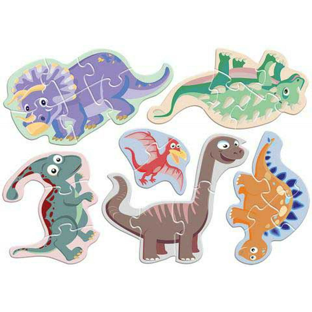 Dinosaurs (baby puzzles), a 24-piece Puzzle by D-Toys - Walmart.com ...