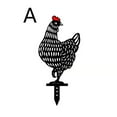 thumbnail image 6 of 5 - Piece Set of Black Metal Chicken Yard Decorations - Ideal for Outdoor Gardens, 6 of 6