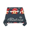 thumbnail image 5 of Wukai Three Cute Christmas Gnomes Waterproof Tablecloth for Kitchen Dining, Fits Square Tables for 2-4 Seats -54"x54", 5 of 7