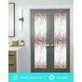 thumbnail image 5 of Window Privacy Film Brown Fall Leaves Stained Glass Window Film Decorative Sun Block Window Cover Country Fruit Farmhouse Plants Window Clings Static Adhesive Sticker for Bathroom 29.5"x118", 5 of 7