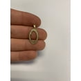 thumbnail image 2 of 10K Solid Real Yellow Gold Personalized Cursive O Initial Pendant Necklace, Available in Different Letters Charm with Diamond Cut Gifts for Her with 18" Gold Chain, 2 of 6