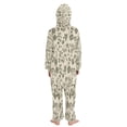 thumbnail image 3 of Vzayyk 4T-14Y Size Aviliable Cozy One-Piece Footless Sleeper Pajama Small Olive Green Flower, 3 of 8