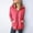 Red, variant on Oalirro Athletic Tops for Women Fashion Women Solid Color Zipper Long Sleeve Sport Blouse Tops Hooded Sweatshirt