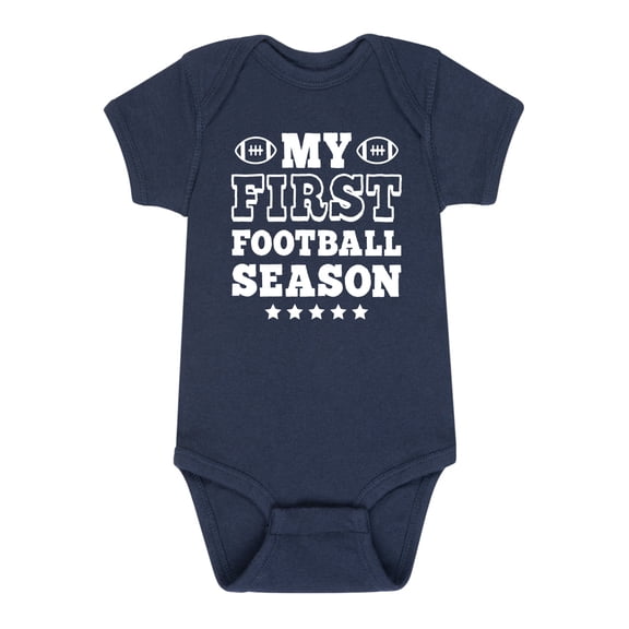 Instant Message - My First Football Season Baby Baby Graphic One Piece