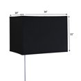 thumbnail image 2 of Floating Shade Plug-In Wall Light Black (16x10) (16x10) x 11, 2 of 5
