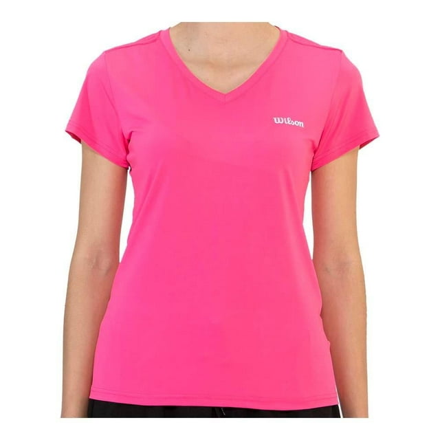 Playera Wilson para Mujer, Deportivo Fucsia Talla EG