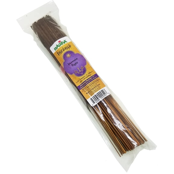 Madina Jasmine - Type Scented Fragrance Incense Stick Bundle [85 Sticks Per Pack - Brown - 11"]