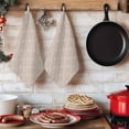 thumbnail image 6 of Brown Kitchen Towels Set of 1, Modern Abstract Art Farmhouse Absorbent Dish Towels for Kitchen, Microfiber Hand Towel, Quick Drying Tea Towel for Cleaning Decorative Dishcloths, 6 of 7