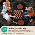 thumbnail image 4 of Design&I 5'x7' Ultra Soft Area Rug, Wet Vinyl Cd Funky Circular Groove Musical Theme Retro Tapete None Fluffy Washable Non Shedding for Bedroom Living Room Home Office, 4 of 7