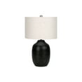 thumbnail image 2 of Lighting Fixtures Lighting, 26"h, Table Lamp, Black Ceramic, Ivory / Cream Shade, Contemporary,Table Lamps, 2 of 7