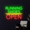 thumbnail image 2 of Handmadetneonsign Running Shoes Open Neon Sign, Shoes Shop Wall Art Decor, Sport Shoes Wall Decor, 2 of 5