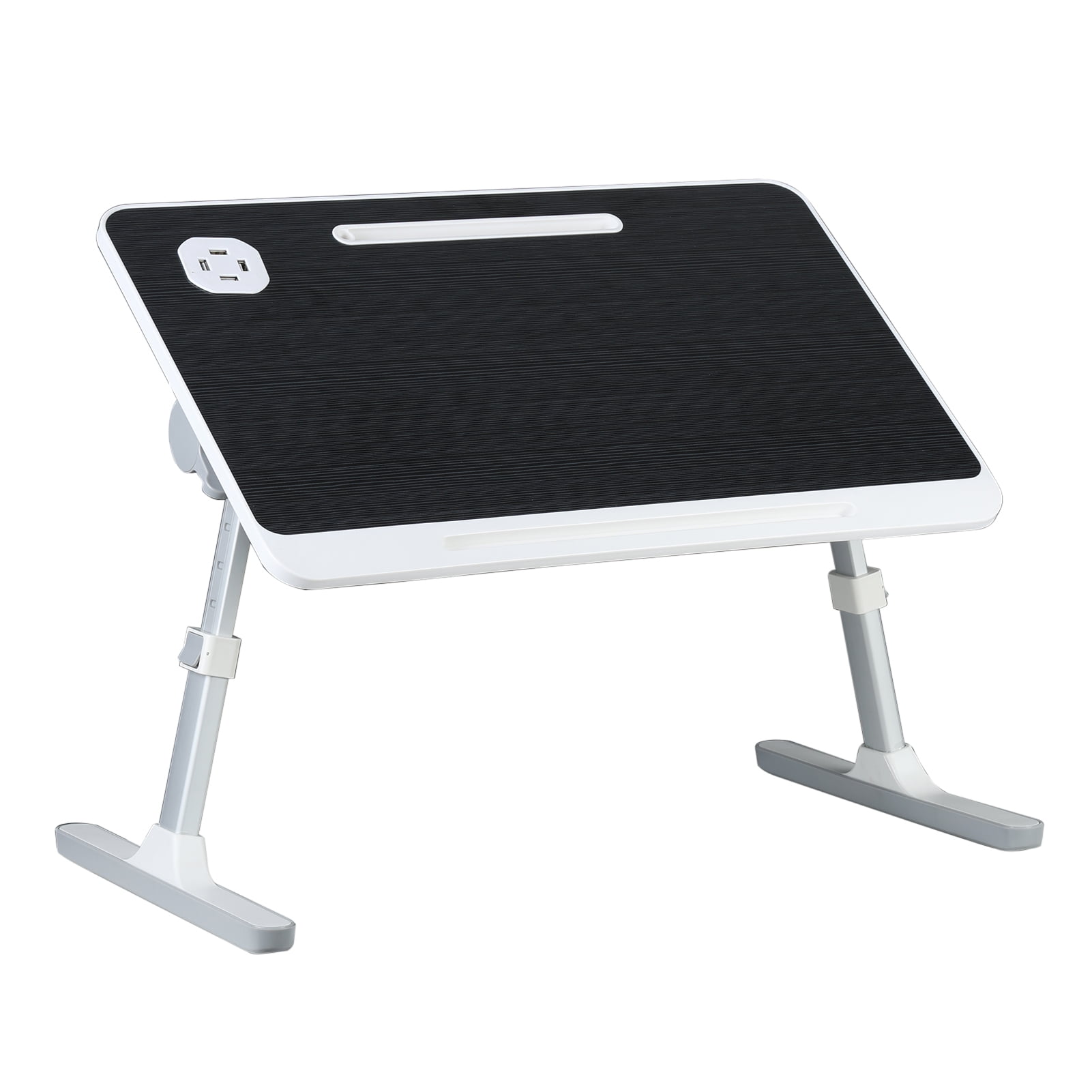 Birinta Foldable Desk, Portable Desk Table Workspace Organizer Bed Tray for Working Reading Writing, Eating, Watching, Height Angle Adjustable