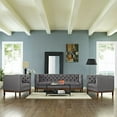 thumbnail image 7 of Panache Living Room Set Upholstered Fabric Set of 3 - Gray, 7 of 7
