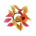 thumbnail image 4 of Portavelas con forma de anillo para decoración del hogar, corona de velas, corona artificial para cocina, comedor, sillas, festivales y celebraciones, 4 of 7