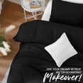 thumbnail image 4 of Juego de fundas de edredón Utopia Bedding, 2 piezas, 1 o 2 camas, XL, color negro, 4 of 8