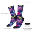 thumbnail image 4 of Pofeuu Paint Butterflies Print Crew Socks, Adult Running Hiking Socks for Youth and Adult, 4 of 6