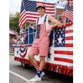 thumbnail image 4 of American Flag Overalls Men,250th Anniversary USA Hat,Patriotic Socks,3 Pcs for 4th of July Outfits Labor Day(American Flag,XL), 4 of 9