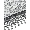 thumbnail image 4 of INSPIRE CHIC Chal de Encaje Mantilla de Tul, Cubierta Triangular para la Cabeza, Velo de Iglesia para Misa, Damas de Honor de Boda 51.2"x15.7" Negro, 4 of 5