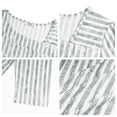 thumbnail image 6 of UVN Summer Square Neck Blouses for Women 3/4 Sleeve Shirt Ladies Dressy Casual Button Tunic Tops, 6 of 9